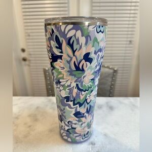Swig Morning Glory Floral Insulated 32oz Tumbler, Blue & Purple- NWOT